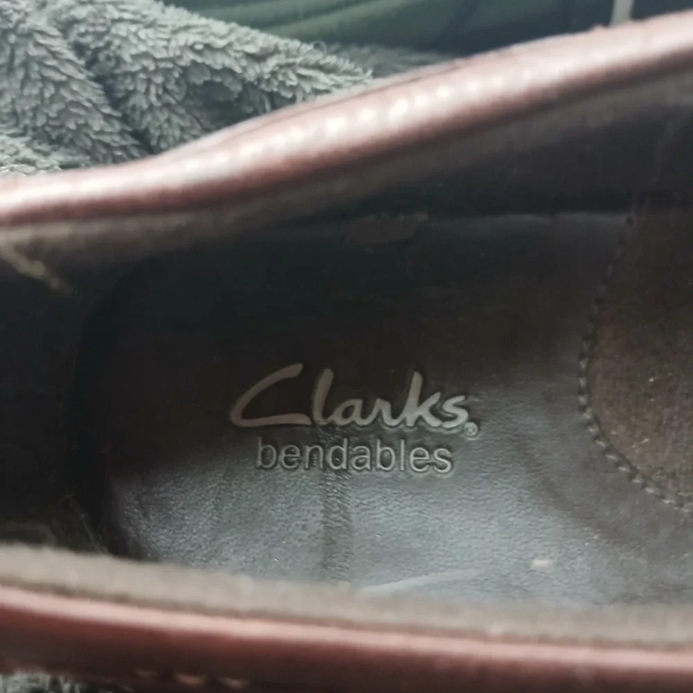 Clarks Bendables‎ Leather Oxfords 7M Brown Lace Up Comfort Professional Shoes